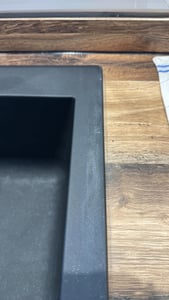 Einbauspüle Küchenspüle Spüle Granit Mineralite 100 x 50 Schwarz Respekta Denver Kunden-Foto 5