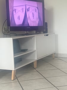VASAGLE Lowboard TV-Schrank, Lange 160 cm, für Fernseher bis zu 65 Zoll Kunden-Foto 1