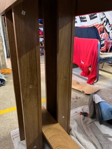 Tribesigns 160 cm Konsolentisch, aus Holz, 2-stöckiger schmaler  Eingangstisch im Bauernhausstil für Wohnzimmer, Flur, Eingang Kunden-Foto 5