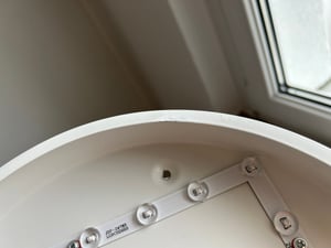 JDONG 54W  LED Deckenleuchte 50cm 3000K  warmliches Weiß Rund Deckenlampe Weiß passend für Wohnzimmer, Schlafzimmer, Keller, Büro, Flur Kunden-Foto 4
