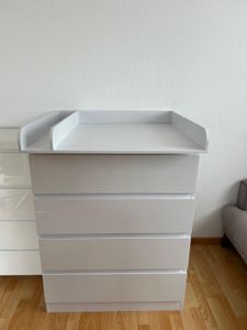 WOLTU Wickelaufsatz universal, für Kommode, mit Seitenwänden, 80x10x75 cm, Weiß Kunden-Foto 2