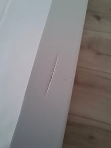 Sweiko 140x200cm postel z masivu, manželská postel, plochá postel, domácí postel, domácí postel s dveřmi, bílá Fotografie od zákazníka č. 3
