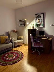 COSTWAY bureau met boekenkast, computerbureau met 6 planken, PC-bureau met plank aan de rechter- of linkerkant, kantoorbureau, 122 x 56 x 122 cm, naturel Klantenfoto 4