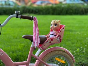 SJOEF Dolly Kinderfahrrad 16 Zoll | Ab 4 - 6 Jahre | Kinder Fahrrad für Mädchen / Jugend | Kleidergröße von 103 bis 118 cm | inklusive Stützräder - Rosa Kunden-Foto 9