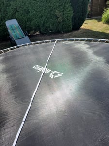 walexo Sprungtuch Sprungmatte incl. Federspanner für Trampolin Ø 305 cm 54 Ösen (Federn 16,5 cm) Kunden-Foto 2