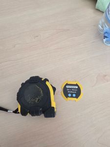 Monzana Mètre ruban avec enrouleur automatique 3m Acier & Plastique Mesures précises Dragonne pratique Crochet de ceinture Photo du client 2