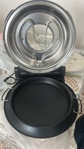 Sommertal PizzaProfi XXL Pizzaofen mit 39cm Steinplatte – Pizza Ofen elektrisch, schnelle 3-Minuten Pizza, bis 380°C – 5-teiliges Set mit Pfanneneinsatz, 2x Pizzaschieber, Schneider, Pizzastein Kunden-Foto 4