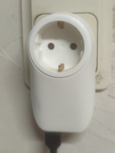 Steckdosenadapter Steckdose Zwischenstecker Stecker Ladegerät USB Adapter 2 x USB-Schnellladung Mehrfachstecker Steckdosenleiste Kunden-Foto 1