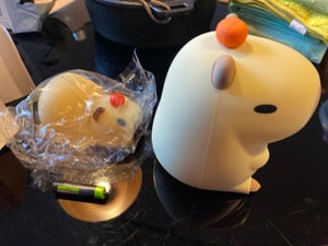 Capybara Nachtlicht, Niedlich Weiches Silikon Dimmbares Nachtlicht mit Touch Steuerung, Geschenk für Kinder Mädchen Jungen Kunden-Foto 3