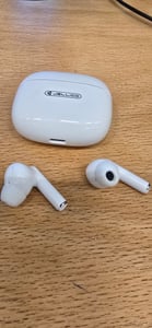 Bluetooth In-Ear Kopfhörer mit Mikrofon - kompatibel mit iPhone, Samsung, Google – Ohne Gummiaufsatz Kunden-Foto 2