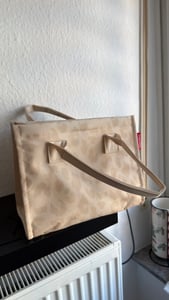 Reisenthel daily shopper XS, Beige, Weiß, Polyester, Stoffbeutel, Muster, 4 l, 210 mm Kunden-Foto 2