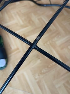 FLEXISPOT Schaukelstuhl Schaukelsessel hohe Rückenlehne & Armlehnen, Moderner Relaxsessel mit Holzkufen, gepolstert für Wohnzimmer, bis 120 kg Weiß Kunden-Foto 2