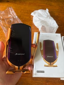 Wireless Car Charger Induktionsladegerät Autohalterung mit Ladefunktion Handy Ladegerät Kabellos Qi Auto Handyhalterung Kfz Halterung Retoo Kunden-Foto 2