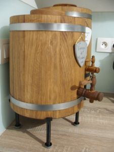 Botte di rovere 15 L con tostatura interna media per l’invecchiamento di alcolici Foto del cliente 2
