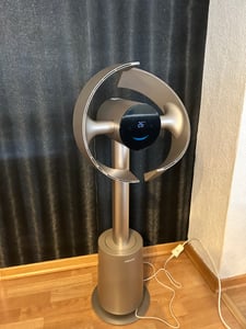 Dreame MF10 The Bladeless Fan,Standventilator,270° Room Air Flow Circulation,Temperature-Adaptive Airflow,Intelligent Wind Stream,Washable Filte,Gold Kunden-Foto 1