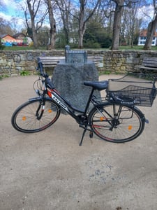 26 Zoll Fahrrad 21-Gang Shimano Schaltung mit Beleuchtung nach STVO Türkis Doppelrahmen Kunden-Foto 5