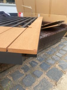 riess-ambiente Modulare Garten Sitzgruppe ORLANDO LOUNGE 240cm anthrazit Aluminium wetterfest inkl. Kissen Gartenlounge Sitzlounge Gartengruppe Gartenmöbel Kunden-Foto 3