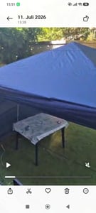 FCH Składana altana 3 x 3 m Składany wodoodporny namiot ogrodowy, ochrona UV 50+ Altany i namioty imprezowe Namiot z 4 stronami na kemping / ogród / wesele / plażę, szary Zdjęcie produktu od klienta nr 1