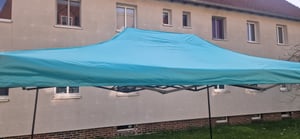 Aga Knip- en snijtafel PARTY, 3x4,5 meter, lichtblauw Klantenfoto 2