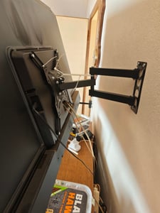 Support TV inclinable et pivotant 32"-55" Support mural inclinable Support écran Support mural Support TV VESA 400x400 Retoo Photo du client 7
