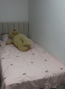 MYSEN Boxspringbett 180x200 Magic mit Bettkästen mit Matratze (14 cm) mit Topper (4 cm) Komplett-Set Polsterbett Bonell H3 Trinity Grau Kunden-Foto 1