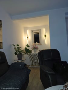 Juego de 2 apliques de pared con batería, 100 cm, lámpara LED con control remoto, 10000 mAh, sin cables, regulable, diseño moderno, luz direccional hacia arriba y hacia abajo, 3000K-6000K, control táctil, ideal para salón, dormitorio, pasillo, color Foto del cliente 1