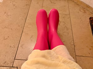 Dunlop Damen Stiefel Sport rosa ohne Schutzkappe  Größe 42 Kunden-Foto 1