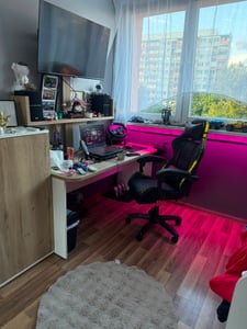 Herní Herní Kbelíková Židle Kancelářská Židle Podnožka + Masáž + Led Fotografie od zákazníka č. 1