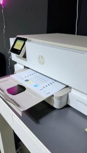 HP ENVY Inspire 7220e Wireless All-in-One Farbe Drucker, Instant Ink; Kopierer, Scanner, Thermal Inkjet, Farbdruck, 4800 x 1200 DPI, A4, Direktdruck, Beige Kunden-Foto 1