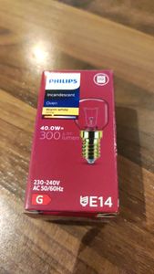 Lampadina per forno Philips Tropfen 40W, attacco E14, 10 pezzi. Foto del cliente 1
