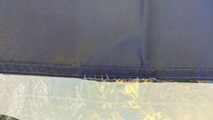Faltpavillon, wahrscheinlich nur für den einmaligen Aufbau bestimmt 