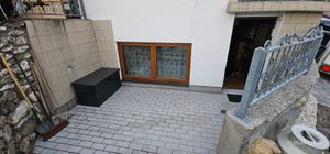 Metall Auflagenbox Kissenbox Gartentruhe Gartenbox Aufbewahrungsbox Anthrazit Kunden-Foto 1
