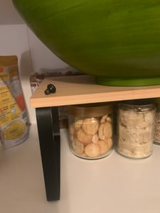 Gewürzregal, 3er Set Küchen-Organizer, Küchenregal, stapelbar, erweiterbar, Metall und Holzwerkstoff Kunden-Foto 4
