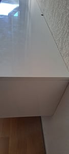 SONNI TV-Schränke Weiß Hochglanz Hängend mit Led 180 x 35 x 30cm Kunden-Foto 1
