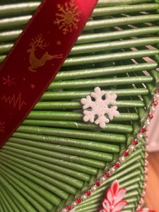 Oblique Unique Styropor Herzen als Streudeko Tischdeko Deko für Weihnachten Weihnachtsdeko zum Basteln DIY - silber Kunden-Foto 1