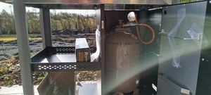BBQ-Toro Grillwagen 95 x 50 x 80 cm, Schwarz Grilltisch mit großer Arbeitsfläche, Grill Serviertisch Kunden-Foto 2