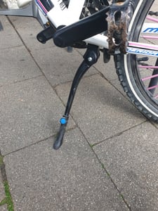 Alu Fahrrad Seitenständer Parkstütze 24-29" Ständer Mittelständer Gegenplatte Kunden-Foto 1