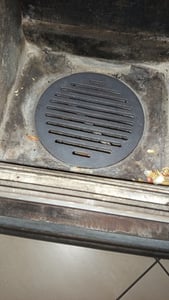 SEZAM - Ofenrost ∅33 cm Gusseisen Gussrost Kaminrost Runden Ascherost Kaminofen Tafelrost Rost Ofengitter Kamin Kunden-Foto 1