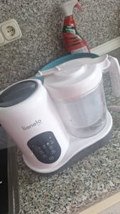 Lionelo Multifunktionale Küchenmaschine zur Zubereitung von Babynahrung BABYMENU, 4 Programme Dämpfen, Mixen, Erhitzen, Auftauen Kunden-Foto 1