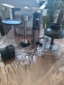 Stabmixer 1500W ZEEGMA Edelstahl Mixer Mixstab Pürierstab Quirl Rührhaken SET 7 in 1 Kunden-Foto 1