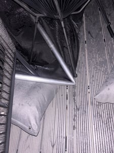400x120cm Klemmmarkise Einziehbar Balkonmarkise mit Handkurbel Balkon Markise Sonnenschutz ohne Bohren Höhenverstellbar,Schwarz Kunden-Foto 1
