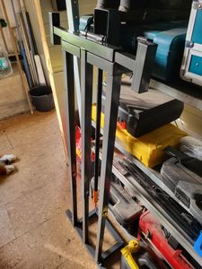 XXL Rasentraktor Heber 400kg Aufsitzmäher Hebevorrichtung Reinigungshilfe Hebebühne Grau Neu Kunden-Foto 1