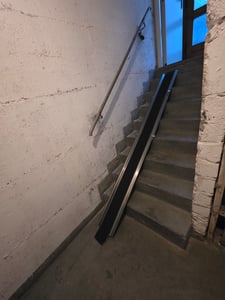 TRUTZHOLM Auffahrschiene 150-270 cm verstellbar Traglast 50 kg Treppenrampe für Fahrrad E-Bike Moped Kunden-Foto 1
