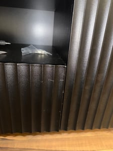 Mobile TV 'Nand' con cassetto e 2 ante rigate 160 x 40 x 51 cm Colore sabbia Foto del cliente 2