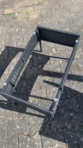 UISEBRT Polyrattan Gartenmöbel Set 4 Personen - 2er Sofa, 2 Sessel, Tisch mit Glasplatte & Kissen – Wetterfeste Balkonmöbel Gartenset Outdoor Garten Terrasse Weiß Glas Kunden-Foto 6