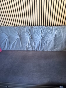 Polštářek na čtení, ergonomický trojúhelníkový polštářek na opěrku hlavy, polštářek na opěrku zad se snímatelným potahem na zip, bederní polštářek na postel a pohovku, tmavě šedý, 200*50*20cm Fotografie od zákazníka č. 1