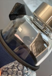 Trinkflasche, Glas, dunkelblau, ca. 1 l Kunden-Foto 1