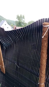 LZQ 180x300cm Sichtschutzmatte PVC Bambus Sichtschutz Garten Sichtschutzzaun Balkon Zaun Windschutz Balkonverkleidung, Bambus Kunden-Foto 4