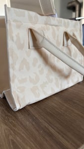 Reisenthel daily shopper XS, Beige, Weiß, Polyester, Stoffbeutel, Muster, 4 l, 210 mm Kunden-Foto 1