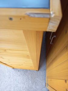 Gartenschrank Braun Holz mit 2 Türen & Regalen wetterfest Kunden-Foto 2